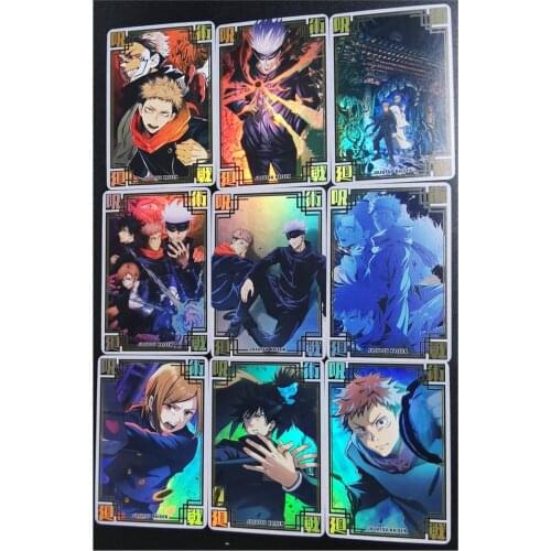 9pcs/set Jujutsu Kaisen Itadori Yuji Gojo Satoru Fushiguro Megumi Toys Hobbies Hobby Collectibles Game Anime Collection Cards