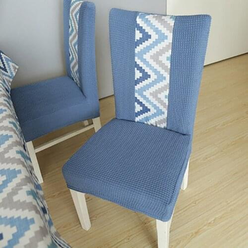Living room Chair Cover Splicing Design Waterproof Home Kitchen Chair Cover 3 Sizes Hotel/banquet Chair Cover Modern High-end