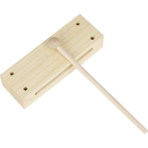 Clapper Wooden Educational Music Equipment Dual Tone Percussion Toy for Kids калимба барабанная установка