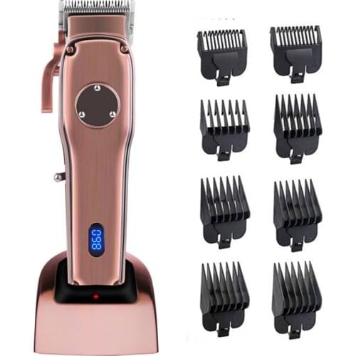 Electric Hair Trimmer Professional Grooming Tools Limit Comb USB Rechargeable Hair Cutting Machine With LED Screen For Men Pet