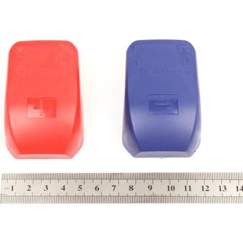 FOXSUR 12V Car Battery Quick Disconnect Terminal Quick Release Battery Terminal Clamp Connector with Thick Plastic case 1 pair