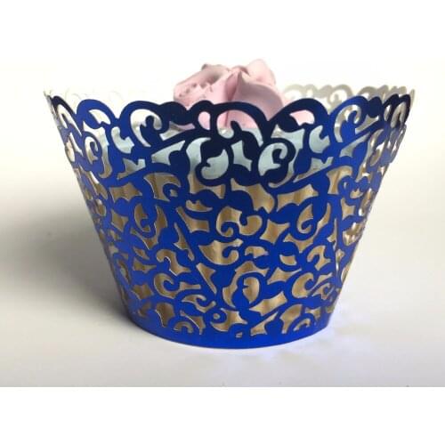 Laser cut Lace styled cupcake wrappers