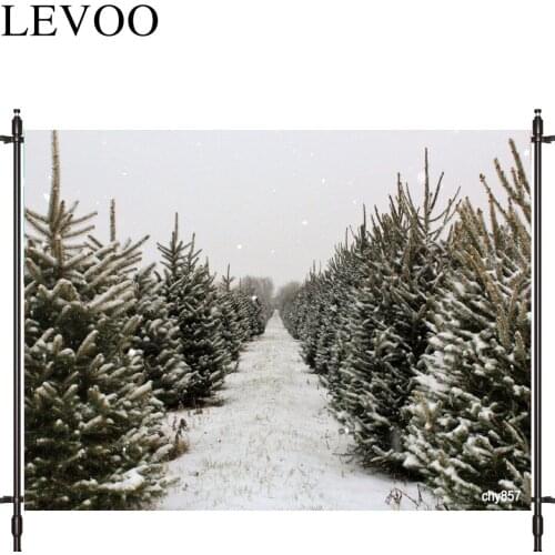 LEVOO Photographic Background Cedar Plant Winter Snow Tapestry Photocall Photobooth Studio Photography Backdrop
