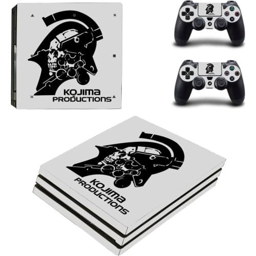 Metal Gear Solid Kojima Productions PS4 Pro Skin Sticker For PlayStation 4 Console and Controller PS4 Pro Sticker Decal Vinyl