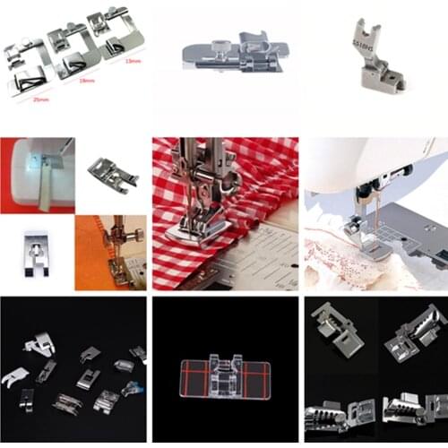 New Hot Domestic Sewing Machine Accessories Presser Foot Feet Kit Set Hem Foot Spare Parts For Brother Singer Janome 1PCS