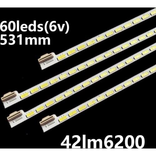 New 531mm LED strip 60leds For LG 42" V12 Edge 6920L-0001C 6922L-0016A 6916L-1113A 6916L-0815A 42LM620T 42LM6200 LC420EUE-SEF1