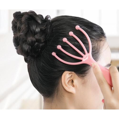Five Finger Head Relax Massager Hair Held SPA Scalp Neck Stress Relief Massage Release Head Physician Steel Ball Massager