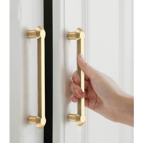 Gold Cabinet Knobs Kitchen Door Handles Zinc Alloy Pulls Drawer Cupboard Door Handle Cabinet Handles for Furniture Hardware