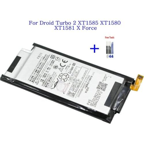 1x 3760mAh FB55 Battery Replacement For Motorola Droid Turbo 2 XT1585 XT1580 XT1581 X Force Batteries + Repair Tools kit