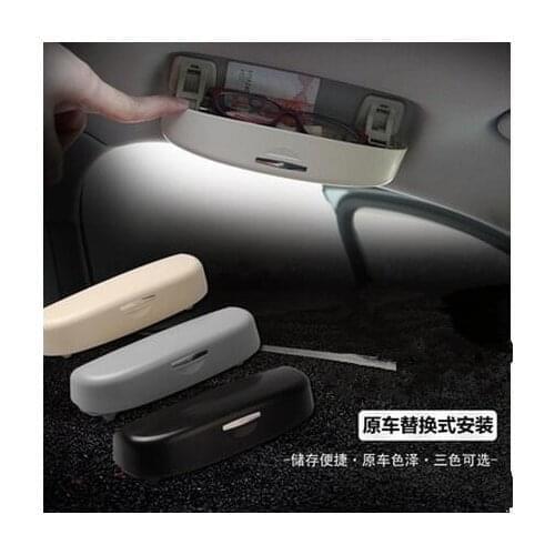 Car-Styling Glasses Box Case Storage Box handle Modify case For Audi Q3 Q5 SQ5 Q7 A1 A3 S3 A4 A4L A6L A7 S6 S7 S4 RS4 A5 S5