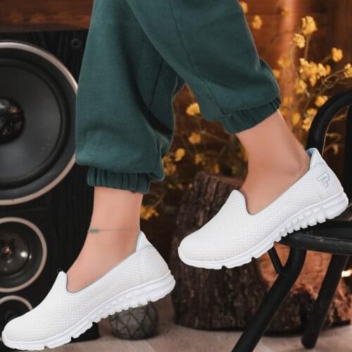 Tonar Wian White Stretch Sports Shoes New Season Convenient Seasonal Style Sneaker