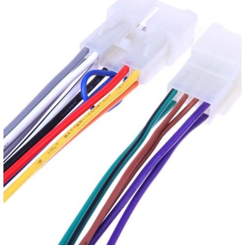 VODOOL 2pcs Radio Wire Harness Audio Connector Line Replacement for Toyota