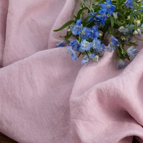 High quality pure linen fabric High end Lotus root starch tissus Fashion gown dress customization patchwork