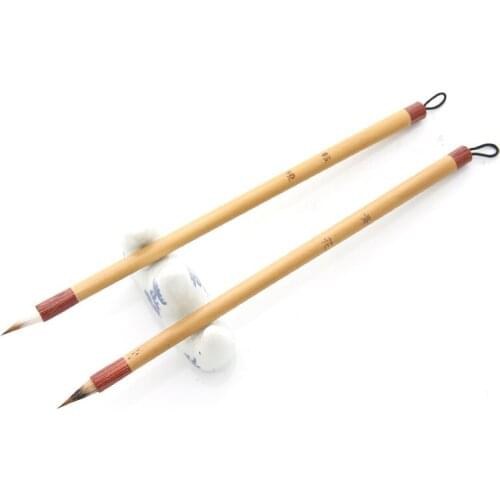 Weasel Multiple Calligraphy Pen Chinese Small Brush Pen Set 2pcs/set Landscape Ink Painting Calligraphy Brush Pen Tinta China