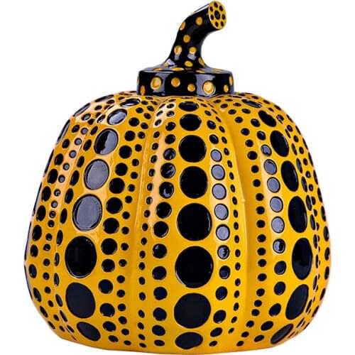 PUMPKIN JAPANESE ARTIST MODERN SCULPTURE POLKA DOT ART HOME INTERIOR DECORATIONS OFFICE ARTS WEDDING CHRISTMAS GIFT