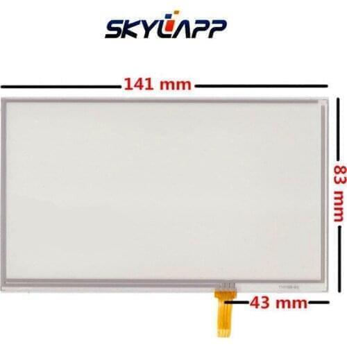 10 Pcs New 6''Inch TouchScreen for E Road Navigation Portable GPS 141mm*83mm Resistance Handwritten Touch Panel Screen Glass