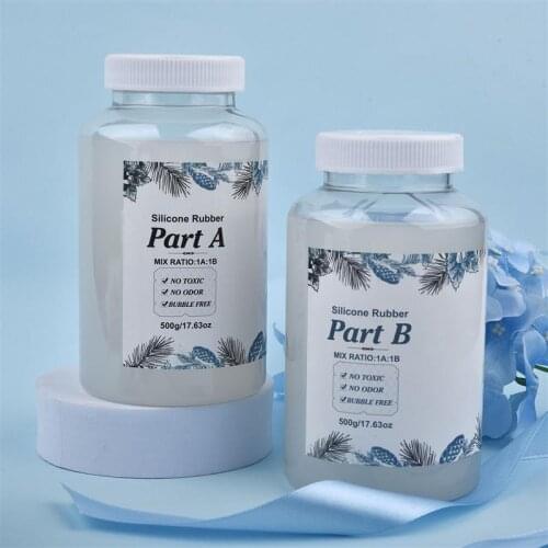 200/500g/1000g Silicone Mold Making Liquid AB 1:1 Rubber Easy To Use Make Your Own Mold Fast Curing Mold Making Silicone Kit