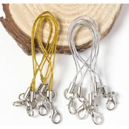 5Pcs Cotton Waxed Cord Adjustable Braided Rope String Necklace Chain with Lobster Clasp DIY Jewelry Making Findings