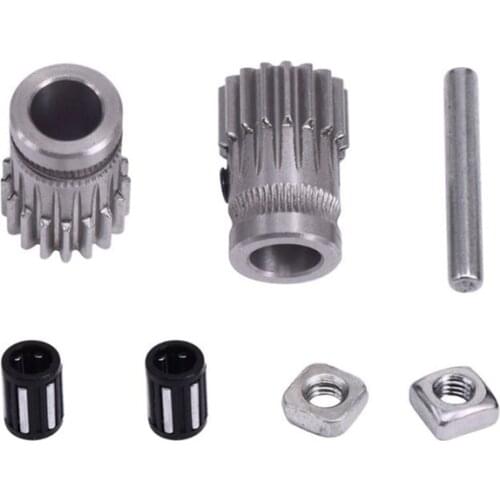 6sets 3D Printer MK3 Drive Gear Extruder Dual Gears kit DriveGears Extrusion Wheel for Upgrade Prusa i3 MK2 MK2S MK2.5 3D Printe