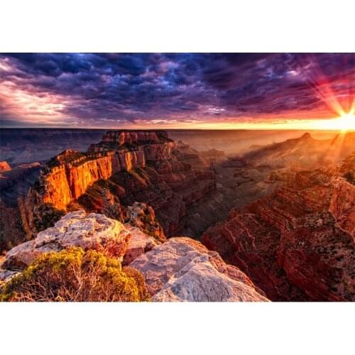 Grand Canyon National Park sunlight Mountain 5D Diy Diamond Painting Cross stitch Full Diamond Embroidery Landscape Mosaic FZ523