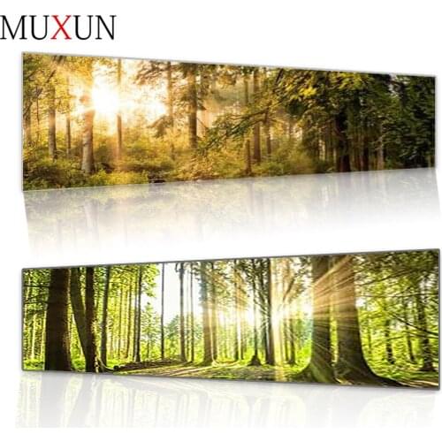 Muxun Diamond Painting Sunshine Under The Road Full Circular Diamond Embroidery Cross Stitch Wall Sticker Home Decor Sp231