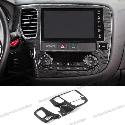 Lsrtw2017 Car Center Console Gps Navigation Screen Frame Trims for Mitsubishi Outlander 2013-2021 Accessories Auto Styling