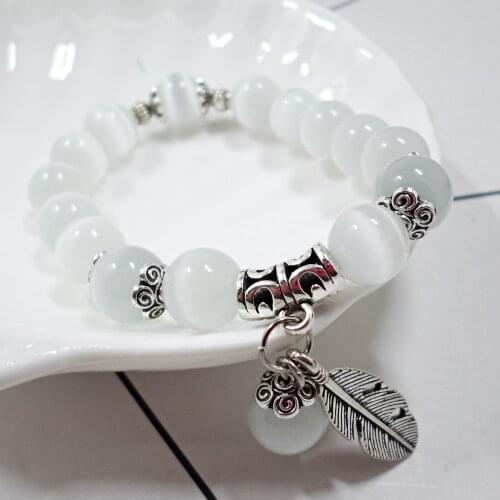 Opal Crystal Beaded Bracelet Elephant Bracelet European and American Women Fashion Bracelet Jewelry