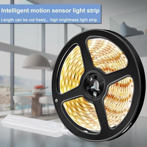 Motion Sensor LED Strip Light Waterproof 5V LED Flexible Strip LED USB Wireless Lamp Night Light Tape For Bedside Cabinet Lamp