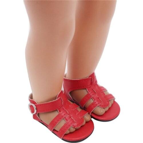 Baby Doll Fashion Doll Shoes Dress Sandals For 18 Inch Our Generation Girl Boy Doll Accessories For Girl Doll Toy