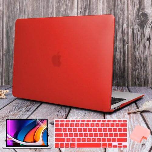 For MacBook Air Pro Retina 11 12 13 15 16 inch 2020 A2337 Matte Plastic Hard Case Screen Protector Charger Sleeve Keyboard Cover