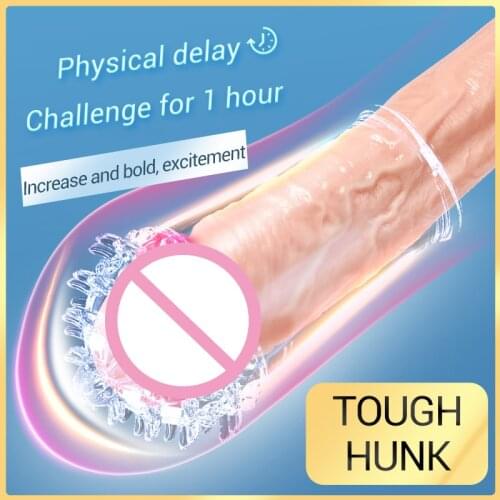 DRAIMIOR 4 Styles Realistic Penis Sleeve G Point Stimulation Delay Ejaculation Men Sex Toy Extender Sleeve for Penis