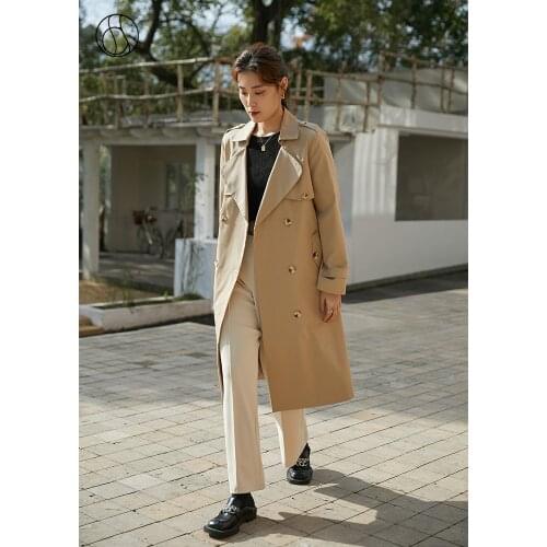 DUSHU Women's Long Raincoats