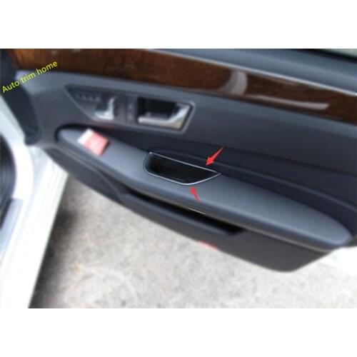 Lapetus For Mercedes Benz E Class W212 Sedan 2011 - 2015 Door Multifunction Storage Box Phone Case Molding Garnish Cover Trim