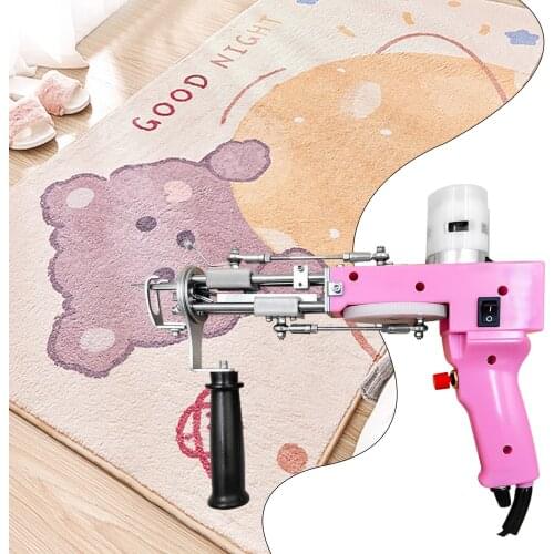 Electric Carpet Tufting Gun Carpet Weaving Machine Pink Flocking Machine Industrial Embroidery Machine Cut Pile Knitting Machine