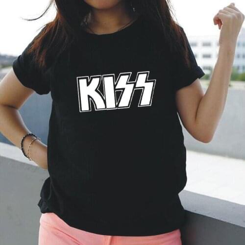Kiss End of The Road Tour T SHIRT T Shirt Women Tops Short Sleeve Casual Harajuku Tee Shirt Femme Plus Size Tshirt Women Tops