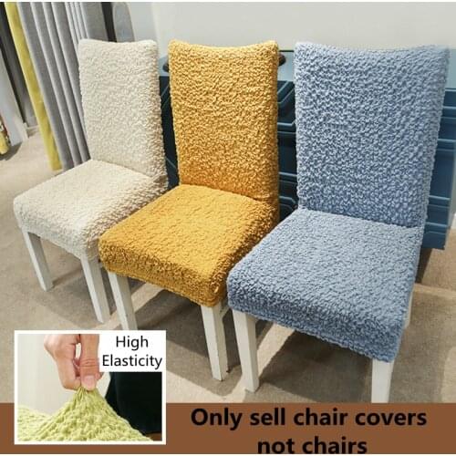 Dining Table Chair Cover Elastic Thickening Dining Chair Cushion Cover Modern Household High-end Universal funda de silla 3Sizes