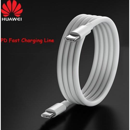 Huawei PD Fast Charging Cable 1.8M USB-C To Type-C Line 3.3A Data Cord For Mate 40 30 P40 P30 Pro Matebook X Pro 13 Macbook 2018