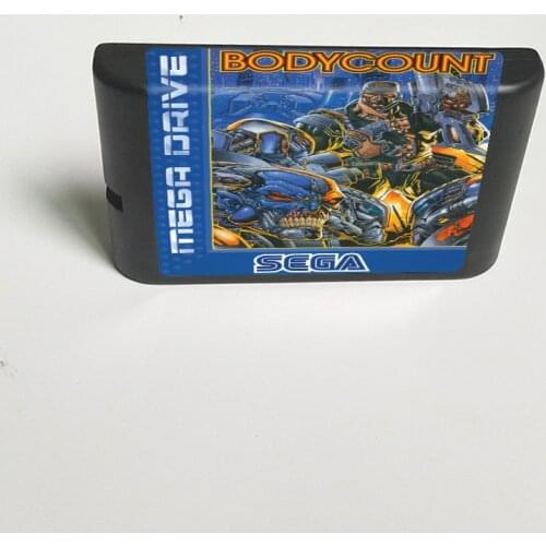 Body Count - 16 Bit MD Game Card for Sega Megadrive Genesis Video Game Console Cartridge