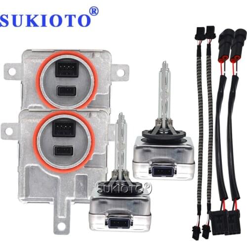 SUKIOTO 1 Set 8K0941597E 8K0941597 8K0941597C HID Xenon Ballast Bulb Kit 35W D1S D3S D8S 6000K 5000K 8000K 4300K For Audi Q5 A5