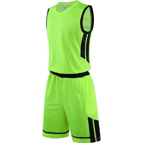 L022 Latest Plain O Neck Basketball Uniform For Girls Boys Assorted Color Binding Tapes Design Polyester Sports Vests And Pants
