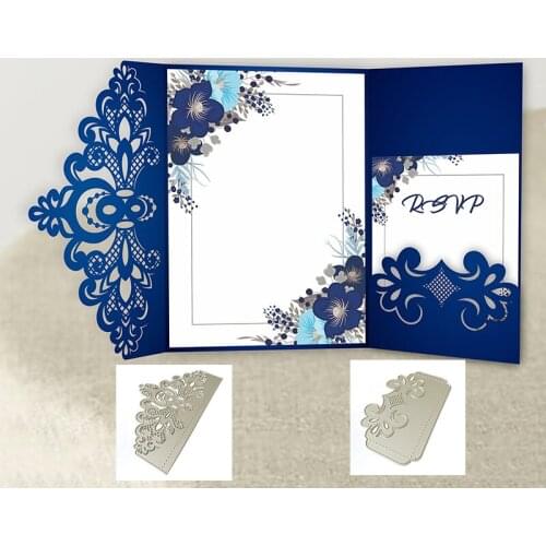 MISS VINTAGE Lace Wedding Border Metal Cutting Die Stencil For DIY Scrapbooking Decororation Embossing Handmade Paper Cards Gift