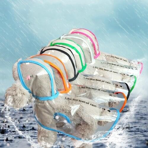 Fashion Pet Dog Raincoat Pet Clothes Jumpsuit Waterproof Dog Jacket Dogs Water Resistant Clothes for Big Small Medium Dogs