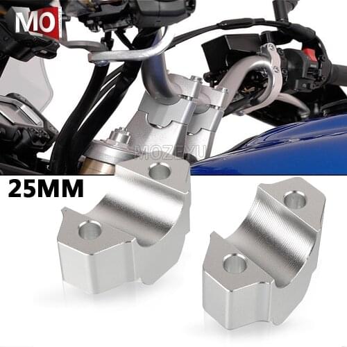Motorcycle Handlebar Riser Bars Mount Clamp Adapter Handle Bar 25mm Riser Kit FOR YAMAHA XT1200Z XT1200ZE SUPER TENERE 2014-2021