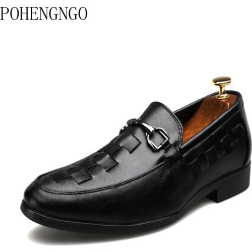 Men Casual Business Shoes Breathable Leather Men party Flat Shoes Zapatos Hombre Men Slip On Wedding Shoes Men Driving Moccasins