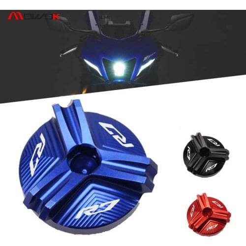 New For YAMAHA YZF-R7 2022 2021 YZF R7 Motorcycle Accessories M27*3.0 Crankcase Cap Engine Oil Filler Cup Plug Cover cap Screw