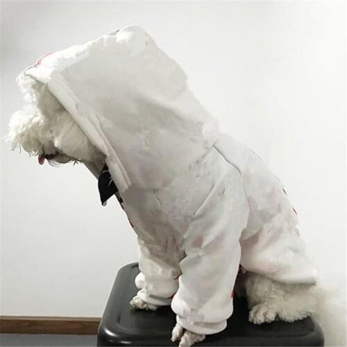 Dog Clothes French Bulldog Pet Hoodie Heart Printing Japen Fashion B562