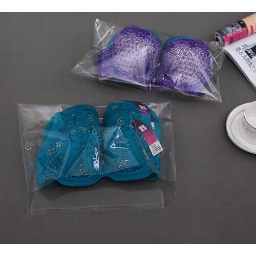 Clear Resealable 200pcs OPP Plastic Bag for book 23 x 32cm+4cm Flap Self Adhesive Seal magazine Bra packaging bags