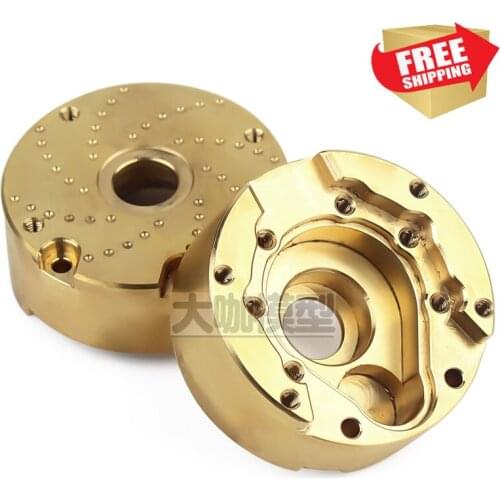 RC Parts Axle Brass weight block 1pair Gear box cover weight block for trax 82056-4 TRX4 option upgrade