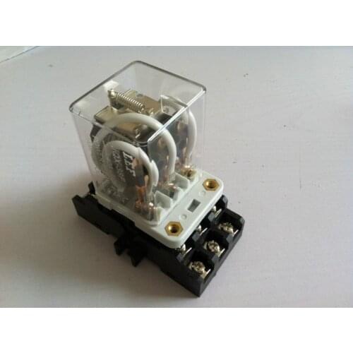 JQX-38F AC 220V 40A 11 Pin 3PDT Coil Power Relay With Socket