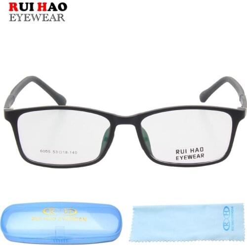 Rui Hao Eyewear Brand Fashion Anti Blue Ray Goggles Eyeglasses Men Anti UV Clear Lenses Plano Lens Design Glasses Frame Unisex